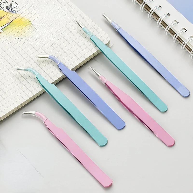 Straight and Curved DIY Nail Tweezers Colorful Stainless Steel Eyebrow Tweezers Nail Art Acrylic Sequin Rhinestones Picking Tool
Straight and Curved DIY Nail Tweezers Colorful Stainless Steel Eyebrow Tweezers Nail Art Acrylic Sequin Rhinestones Picking Tool
