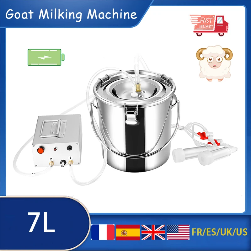 7L Goat Milking Machine Rechargeable Models For Sheep Stainless Steel Vacuum Pump Milker Milking Supplies For Farms Or Home
7L Goat Milking Machine Rechargeable Models For Sheep Stainless Steel Vacuum Pump Milker Milking Supplies For Farms Or Home