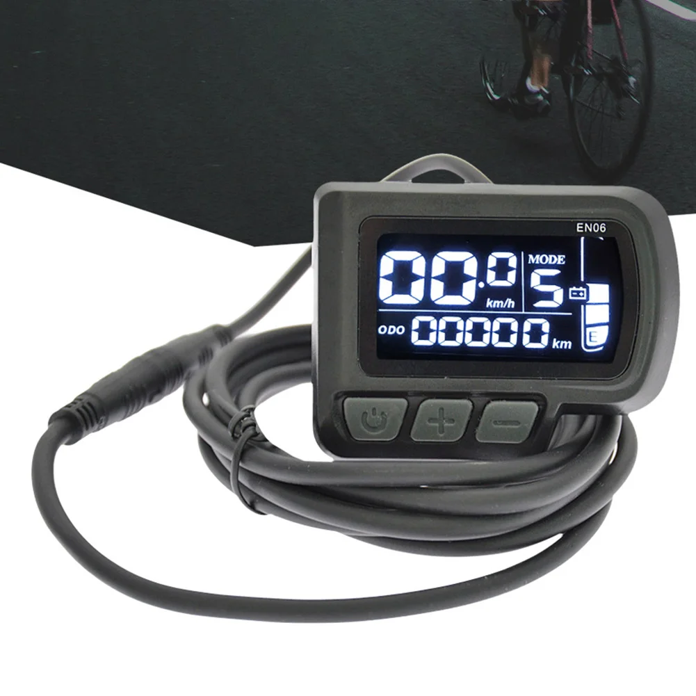 E-Bike EN06 LCD Display Control Panel 24-48V For Electric Bicycle Scooter EN06 Smart LCD Meter 5pin/6pin For Speed Time Power
E-Bike EN06 LCD Display Control Panel 24-48V For Electric Bicycle Scooter EN06 Smart LCD Meter 5pin/6pin For Speed Time Power