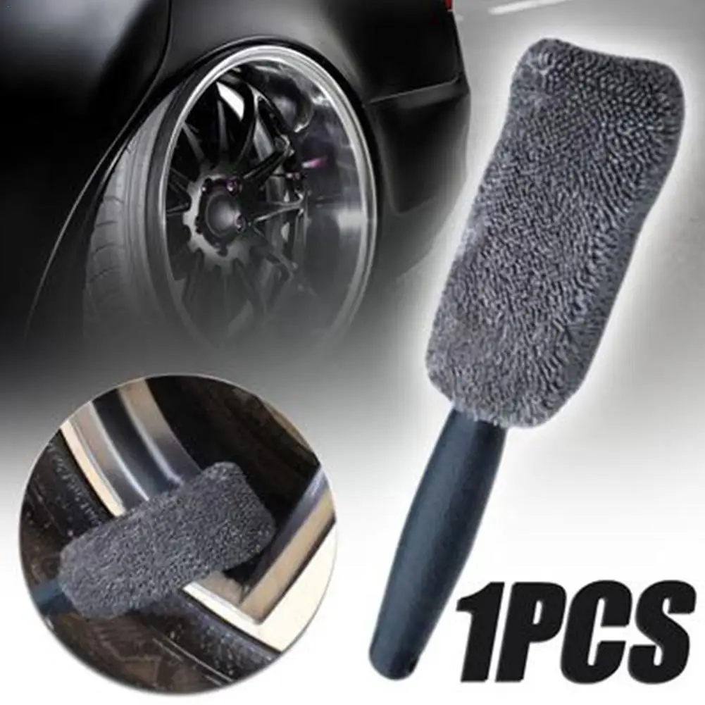 

1PCS Car Cleaning Brush Microfiber Wheel Rim Brush Car Wash Detailing For Car Trunk Motorcycle Auto Detailing Portable Brus I9Y2