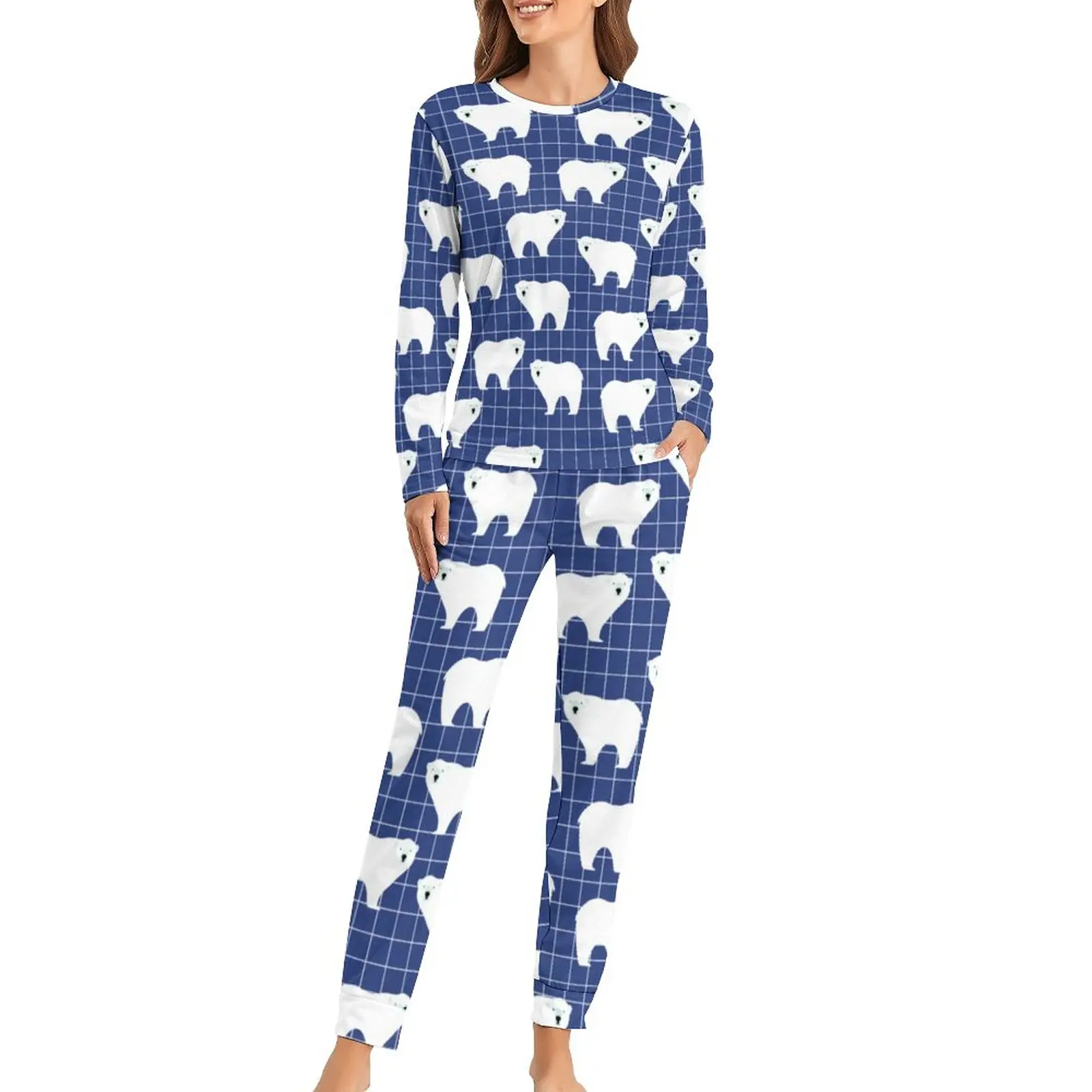 Nordic Animal Pajamas Polar Bear Print Casual Oversized Sleepwear Female Long Sleeves Graphic Trendy Home Suit
Nordic Animal Pajamas Polar Bear Print Casual Oversized Sleepwear Female Long Sleeves Graphic Trendy Home Suit