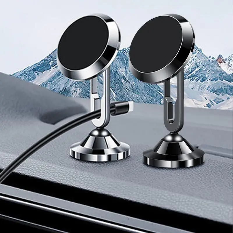 

Universal Magnetic Car Phone Holder 360 Degree Rotation Dashboard Phone Mount Cellphone Stand GPS Support Automobile Accessories