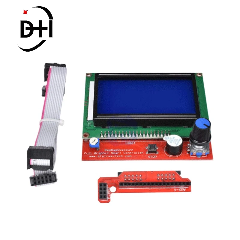 Плата контроллера графического смарт-дисплея LCD 12864 с адаптером кабеля для 3D принтера Ramps 1,4 RepRap 3D-принтера Mendel Prusa
Плата контроллера графического смарт-дисплея LCD 12864 с адаптером кабеля для 3D принтера Ramps 1,4 RepRap 3D-принтера Mendel Prusa