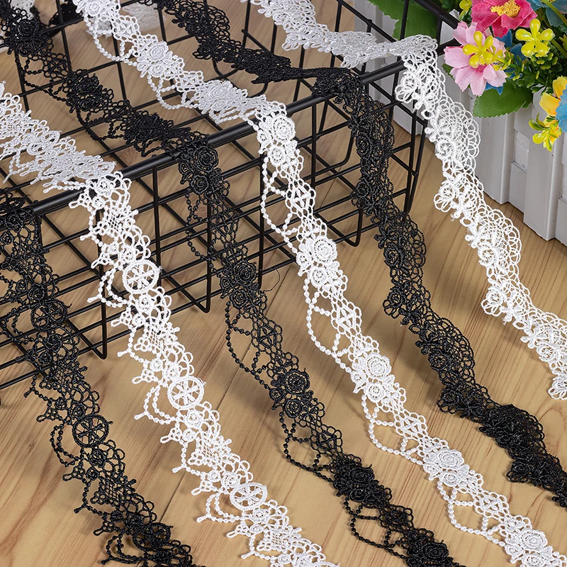 3 ярда, Маленькая кружевная искусственная отделка для костюма, белое черное платье, аппликация из полиэстера, рукоделие
3 ярда, Маленькая кружевная искусственная отделка для костюма, белое черное платье, аппликация из полиэстера, рукоделие