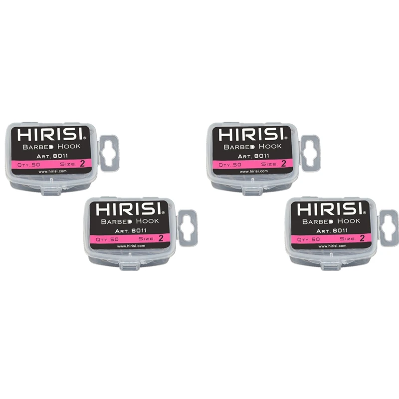 Hirisi 200Pcs Coating High Carbon Stainless Steel Barbed Hooks Carp Fishing Hooks Pack With 8011 6 & 8
Hirisi 200Pcs Coating High Carbon Stainless Steel Barbed Hooks Carp Fishing Hooks Pack With 8011 6 & 8