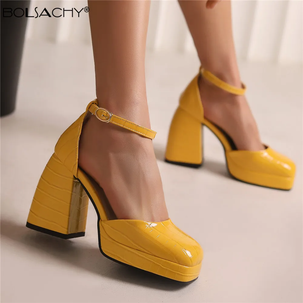 2023 Ankle Strap Platform Pumps Women PU Leather Square Toe Mary Jane Shoes Ladies Goth Thick High Heels Plus Size 33-43
2023 Ankle Strap Platform Pumps Women PU Leather Square Toe Mary Jane Shoes Ladies Goth Thick High Heels Plus Size 33-43