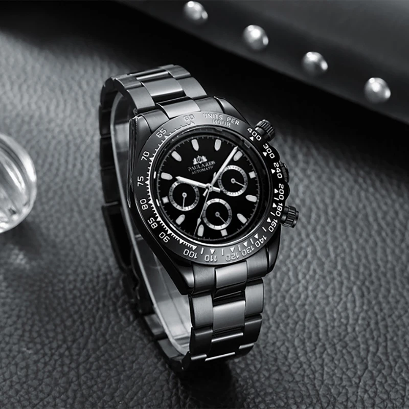 Automatic Watches Mens Mechanical Luminous pointer Top Brand Glass Luxury Black Sports Watch Men Stainless Steel Reloj Hombre
Automatic Watches Mens Mechanical Luminous pointer Top Brand Glass Luxury Black Sports Watch Men Stainless Steel Reloj Hombre
