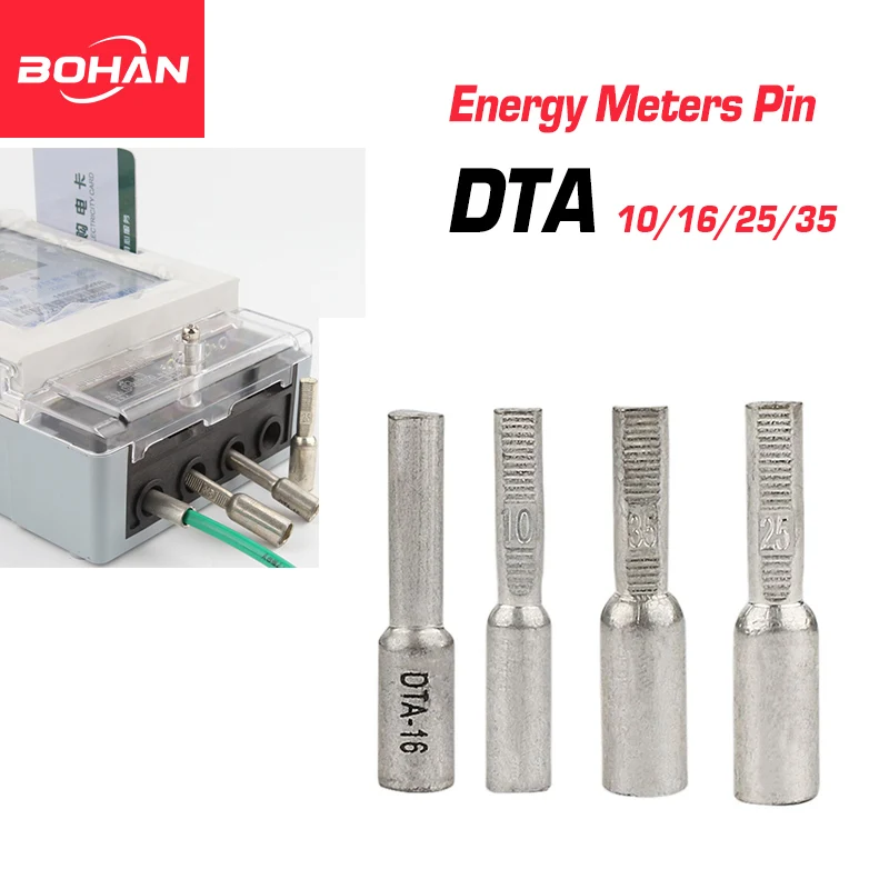 Three Phase Electric Meter Copper Pin DTA10 16 25 35 Square Breaker Copper Wire Pin Photovoltaic Connector Copper Tin plating
Three Phase Electric Meter Copper Pin DTA10 16 25 35 Square Breaker Copper Wire Pin Photovoltaic Connector Copper Tin plating