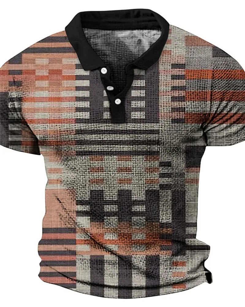Summer Men's Waffle Polo Shirt Golf Shirt Geometry Turndown 3D Print Outdoor Street Short Sleeves Button-Down Print Clothing
Summer Men's Waffle Polo Shirt Golf Shirt Geometry Turndown 3D Print Outdoor Street Short Sleeves Button-Down Print Clothing