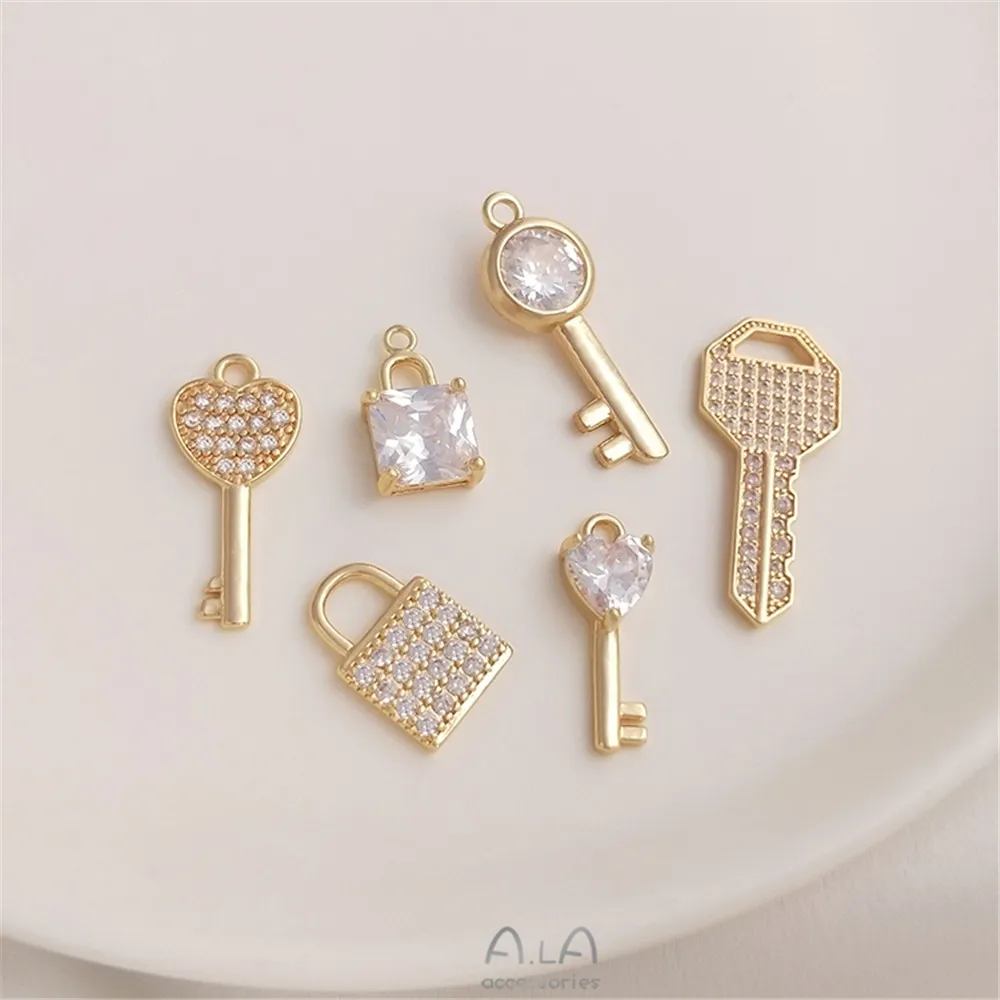 14K plated gold filled Inlaid zircon cross pendant handmade DIY bracelet, necklace, earring pendant, hanging accessories
14K plated gold filled Inlaid zircon cross pendant handmade DIY bracelet, necklace, earring pendant, hanging accessories