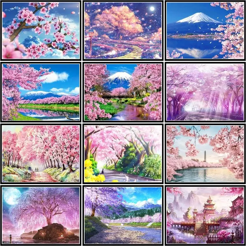 GATYZTORY Diamond Embroidery Cherry Blossom Scenery 5d Diamond Painting Mosaic Full Rhinestone Picture Wall Art Home Decor
GATYZTORY Diamond Embroidery Cherry Blossom Scenery 5d Diamond Painting Mosaic Full Rhinestone Picture Wall Art Home Decor