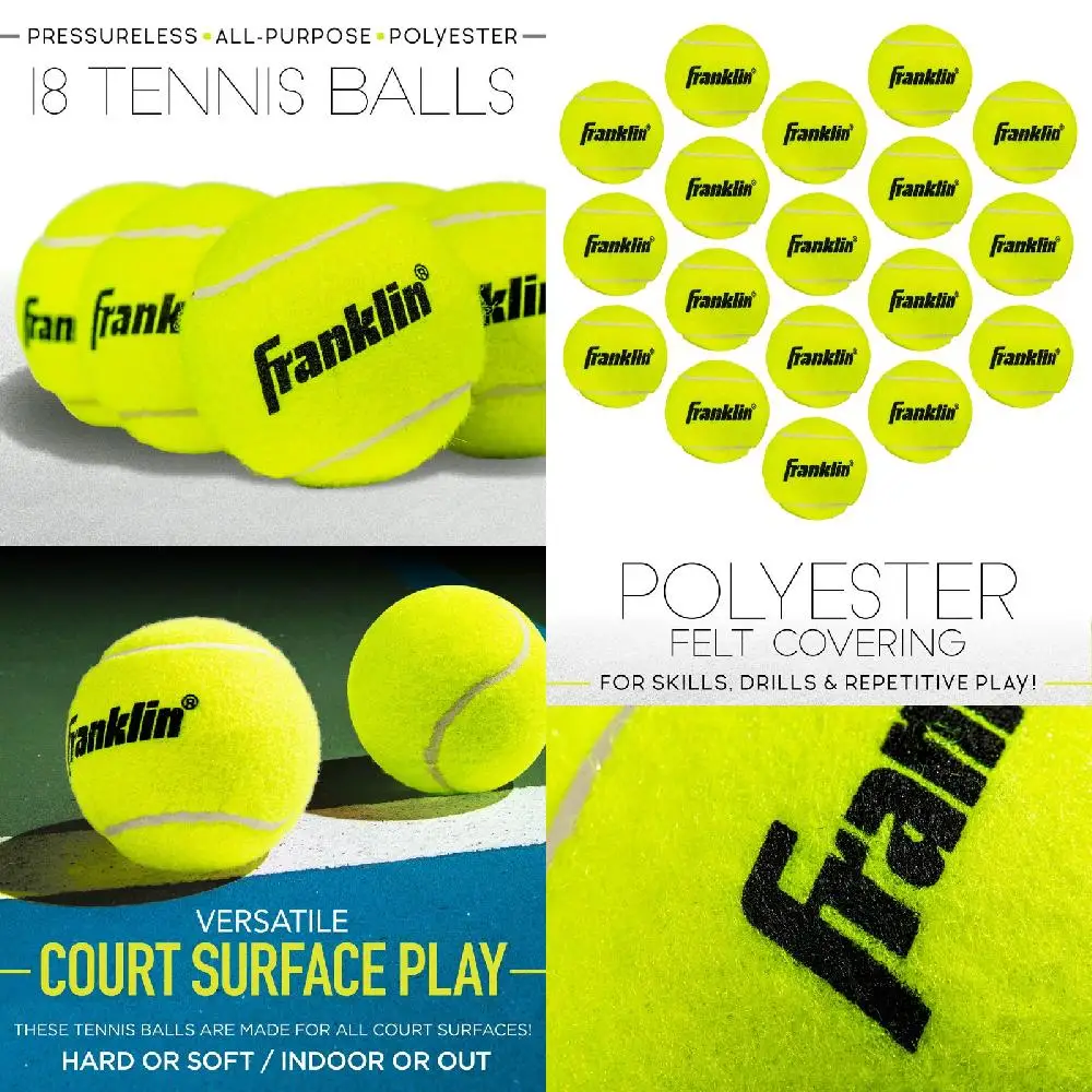 "18-Pack Premium Quality, Durable Tennis Balls Perfect for Newbies and Pros of All Levels"
"18-Pack Premium Quality, Durable Tennis Balls Perfect for Newbies and Pros of All Levels"