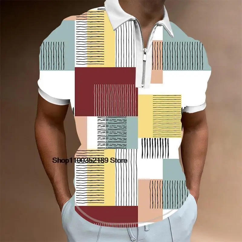 New Man Polo Shirt 3D Digital Printing Casual Short Sleeve Pullover Lapel Zippers Design Male Casual Daily Business Clothes
New Man Polo Shirt 3D Digital Printing Casual Short Sleeve Pullover Lapel Zippers Design Male Casual Daily Business Clothes