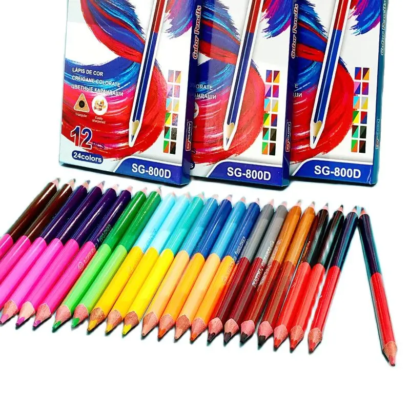 12-color Double-headed Colored Pencil Boxed Painting Brush Sketch Comic Design Coloring Pen Student Art Supplies
12-color Double-headed Colored Pencil Boxed Painting Brush Sketch Comic Design Coloring Pen Student Art Supplies