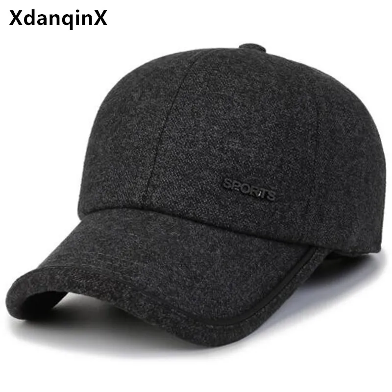

Free Shipping Snapback Cap 2022 Winter New Warm Plush Thickening Baseball Caps For Men Cold Proof Earmuffs Hats Male Trucker Hat