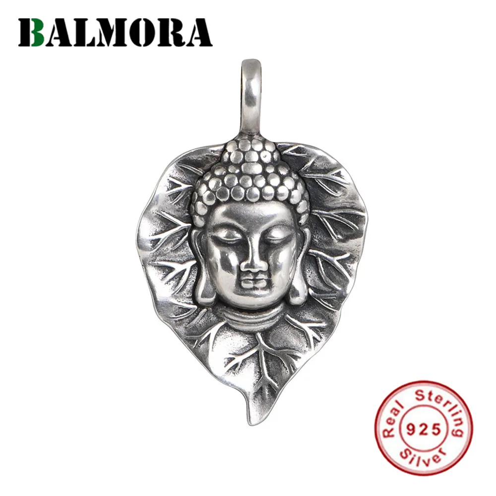 BALMORA Real S990 Silver Vintage Leaves Buddha Head Ethnic Style Pendant Jewelry DIY Buddhism Gift For Women Men
BALMORA Real S990 Silver Vintage Leaves Buddha Head Ethnic Style Pendant Jewelry DIY Buddhism Gift For Women Men