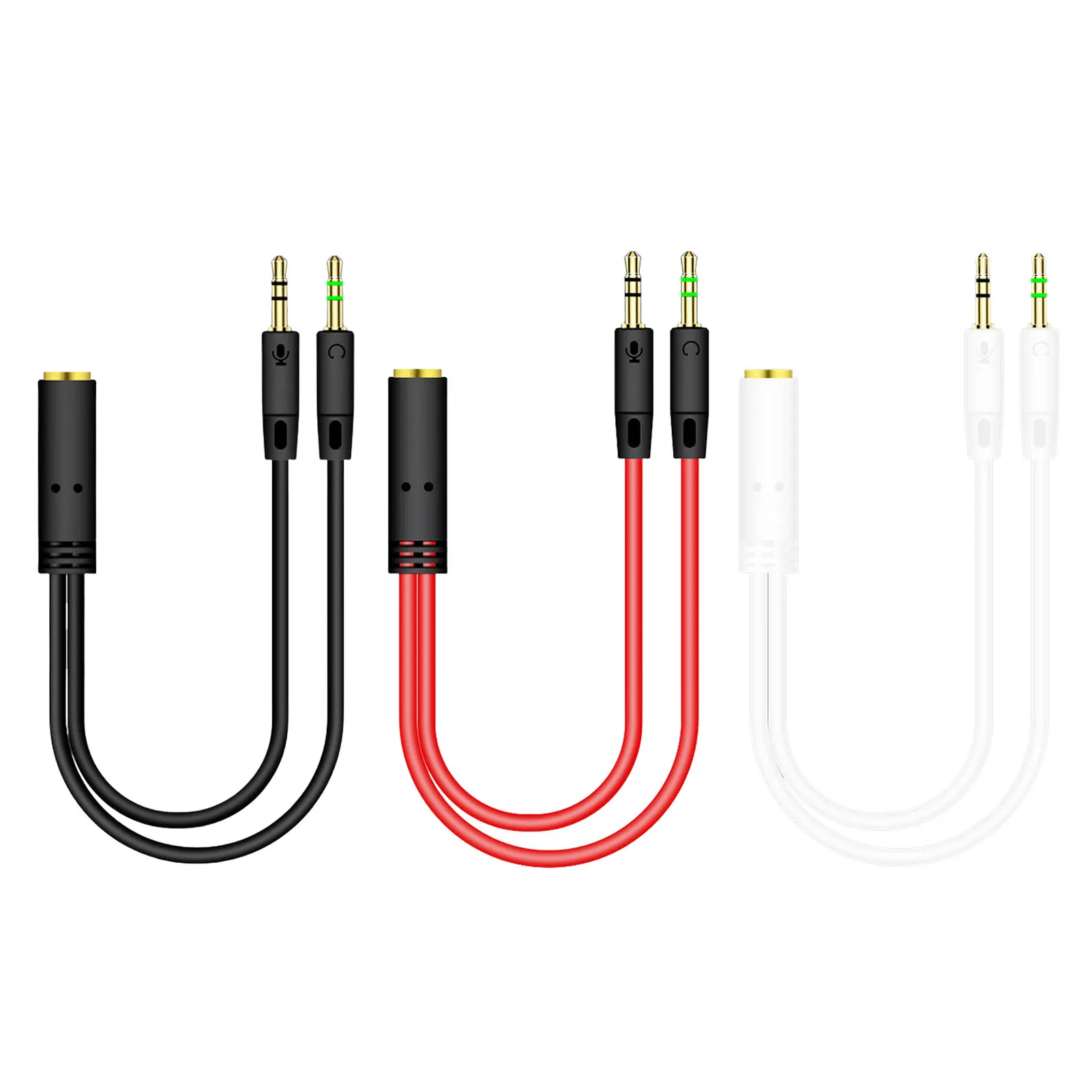 3.5mm Jack Microphone Headset Audio Splitter Cable Female To 2 Male Headphone Mic Aux Extension Cables For Phone Computer
3.5mm Jack Microphone Headset Audio Splitter Cable Female To 2 Male Headphone Mic Aux Extension Cables For Phone Computer