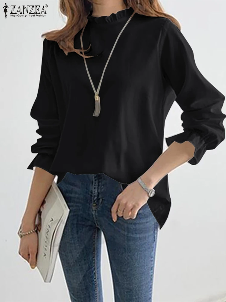 ZANZEA Long Sleeve O Neck Chemise Women Summer Solid Blouse Fashion Elegant Casual Vintage Office Button OL Holiday Tops 2022
ZANZEA Long Sleeve O Neck Chemise Women Summer Solid Blouse Fashion Elegant Casual Vintage Office Button OL Holiday Tops 2022