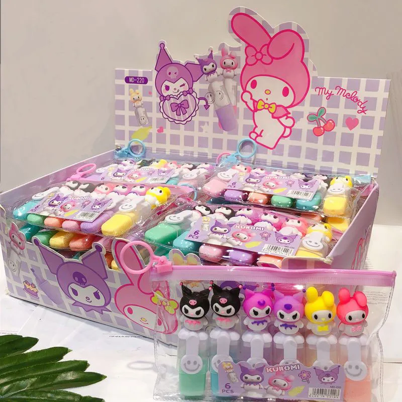 Sanrio Marker Highlighter Cute Cartoon Kuromi Creative Modeling Graffiti Hand-held Pen Key Marker Student Stationery Wholesale
Sanrio Marker Highlighter Cute Cartoon Kuromi Creative Modeling Graffiti Hand-held Pen Key Marker Student Stationery Wholesale