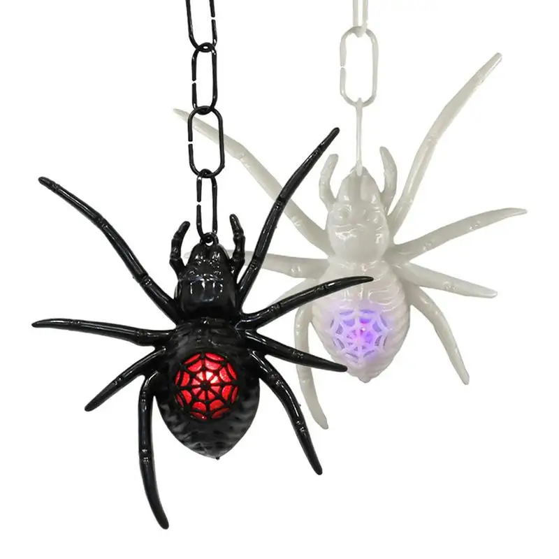 

Innovative Halloween Glowing Spider Tricky Decor Haunted House Scary Props Decoration Supplies For Window Ceiling Wall And Door