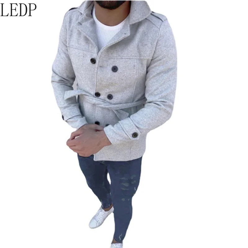 2022 Men's Coat Belt Long Sleeve Woolen Cloth Coat and Trench Coat Double Breasted
2022 Men's Coat Belt Long Sleeve Woolen Cloth Coat and Trench Coat Double Breasted