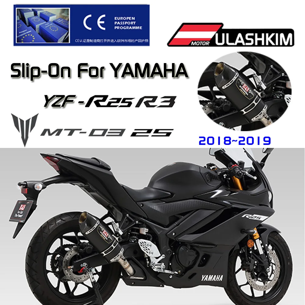 YZF R25 R3 MT 25 03 Exhaust Slip-On For YAMAHA YZFR25 YZFR3 MT25 MT03 Muffler Escapes Sliencer 2018-2019
YZF R25 R3 MT 25 03 Exhaust Slip-On For YAMAHA YZFR25 YZFR3 MT25 MT03 Muffler Escapes Sliencer 2018-2019