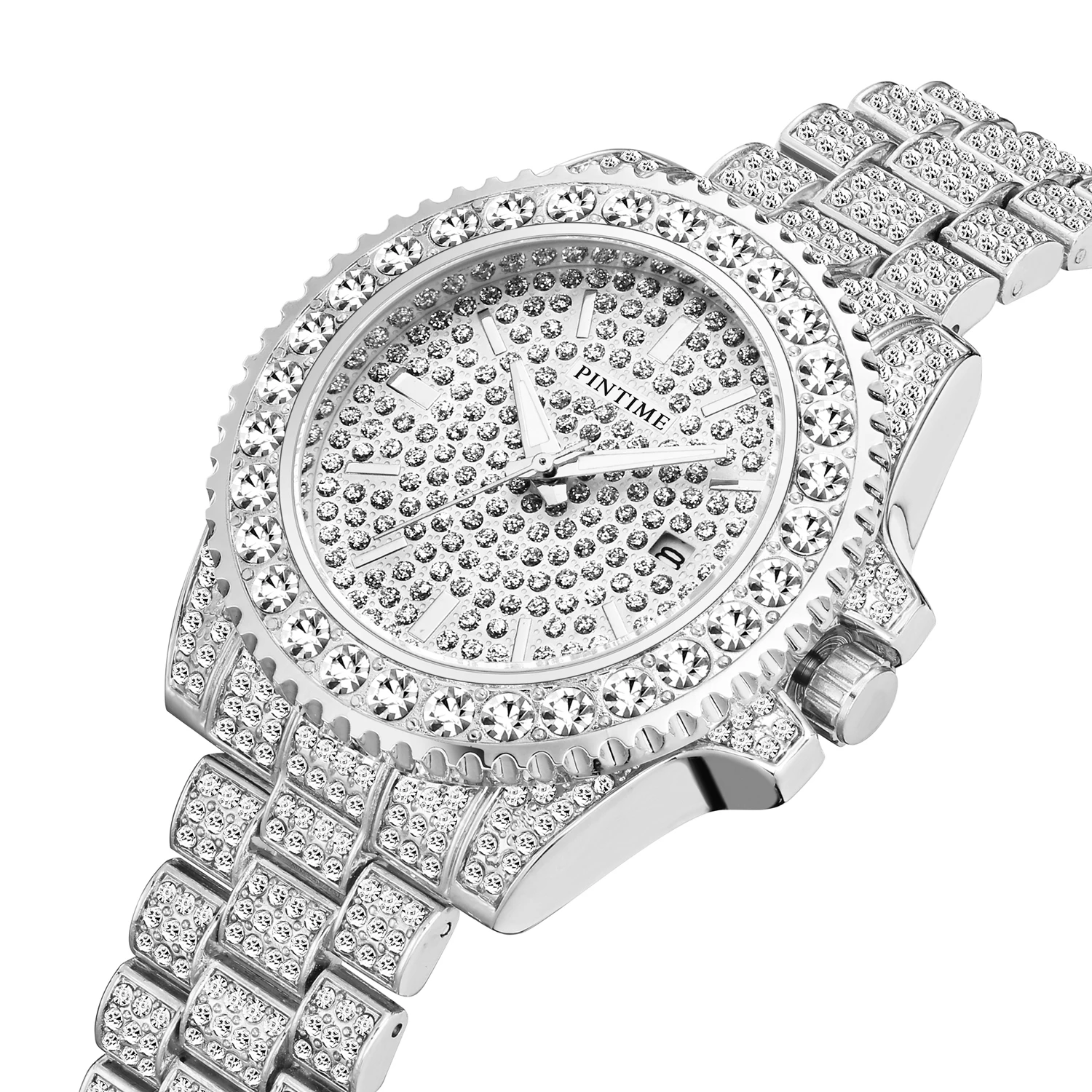PINTIME Wholesale Fashion Men Women Luxury Watch Full Diamond Iced Out Quartz Wristwatches Casual Dress Sport Clock Montre
PINTIME Wholesale Fashion Men Women Luxury Watch Full Diamond Iced Out Quartz Wristwatches Casual Dress Sport Clock Montre
