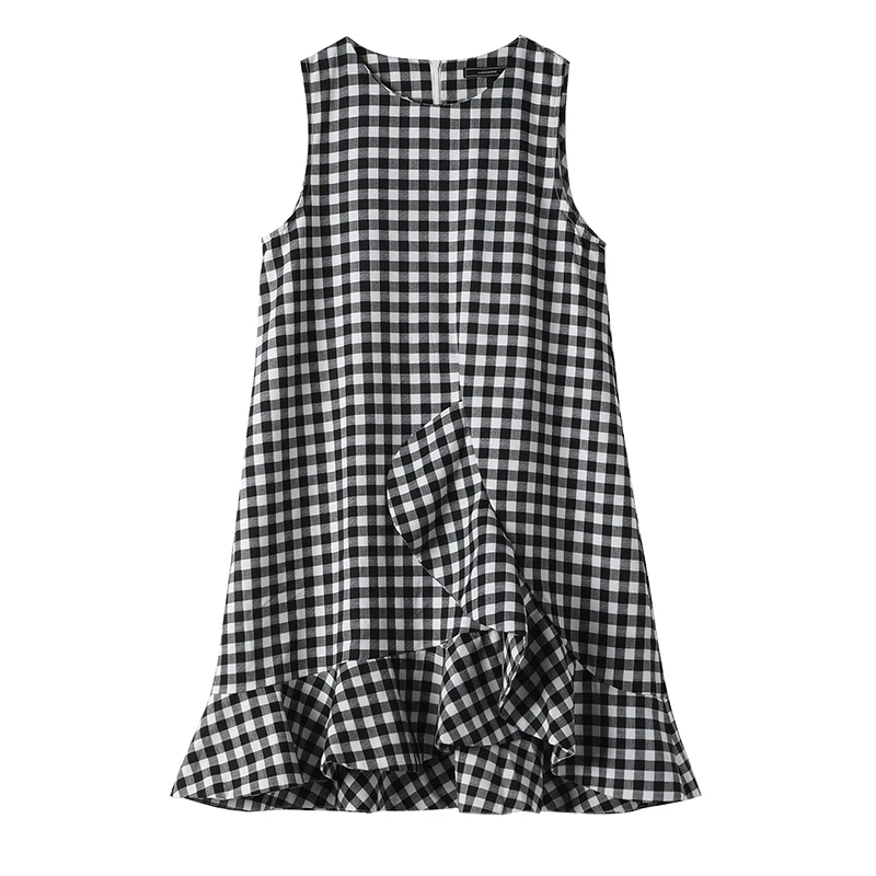 Women Summer Fashion Mini Retro Dresses Lady's Casual Customize Size 3XS-10XL Vintage Plaid Print Short A Line Dress
Women Summer Fashion Mini Retro Dresses Lady's Casual Customize Size 3XS-10XL Vintage Plaid Print Short A Line Dress