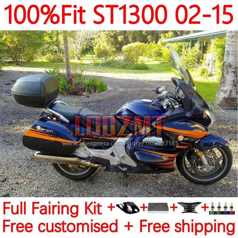 Blue Orange Fairing For HONDA Pan European ST1300 ST 1300 2002 2003 2004 2005 2006 2007 2008 09 10 11 12 13 14 15 Frame 14No.24
Blue Orange Fairing For HONDA Pan European ST1300 ST 1300 2002 2003 2004 2005 2006 2007 2008 09 10 11 12 13 14 15 Frame 14No.24