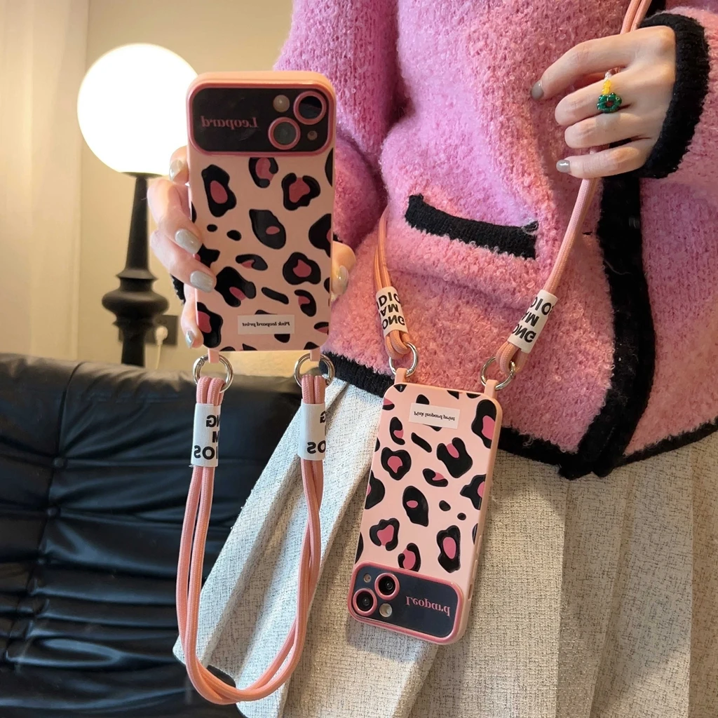 Pink Leopard Print Crossbody Necklace Cord Lanyard Phone Cover Case for iPhone 15 14 13 12 11 Pro Max
Pink Leopard Print Crossbody Necklace Cord Lanyard Phone Cover Case for iPhone 15 14 13 12 11 Pro Max