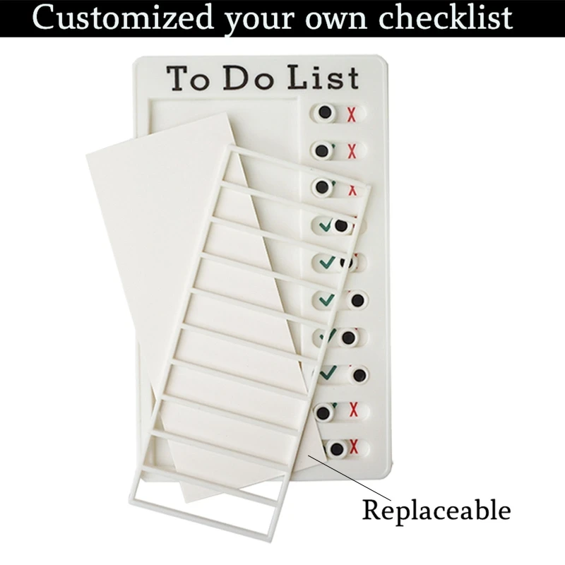 Checklist Memo Board Portable Daily Affairs Checklist Plastic for Slider Chores RV To Do List Notepad Forming Good Ha
Checklist Memo Board Portable Daily Affairs Checklist Plastic for Slider Chores RV To Do List Notepad Forming Good Ha