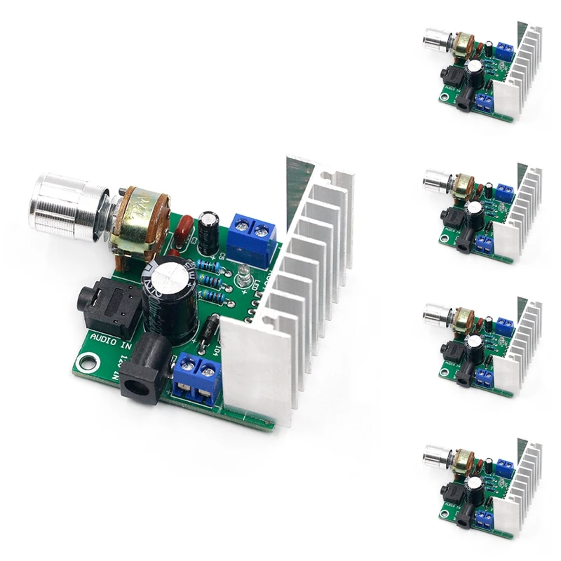 5 TDA7297 Digital Power Amplifier Board Two-Channel Noise-Free 9V 12V15V 15W+15W DC Socket
5 TDA7297 Digital Power Amplifier Board Two-Channel Noise-Free 9V 12V15V 15W+15W DC Socket