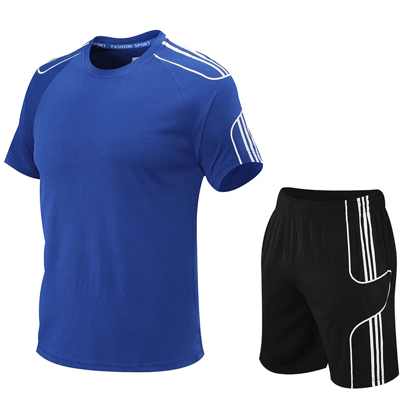 Sports Suit 2022 Men's Leisure Fitness Suit Running T-shirt +shorts quick-drying two-piece training suit
Sports Suit 2022 Men's Leisure Fitness Suit Running T-shirt +shorts quick-drying two-piece training suit