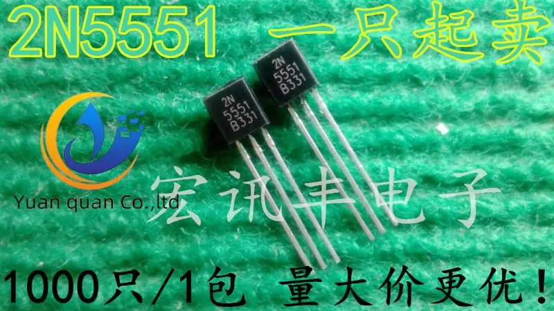50 шт. Оригинальный Новый 2N5551 0.6A 160V NPN маломощный транзистор TO-92 Триод с большим количеством и лучшей ценой
50 шт. Оригинальный Новый 2N5551 0.6A 160V NPN маломощный транзистор TO-92 Триод с большим количеством и лучшей ценой