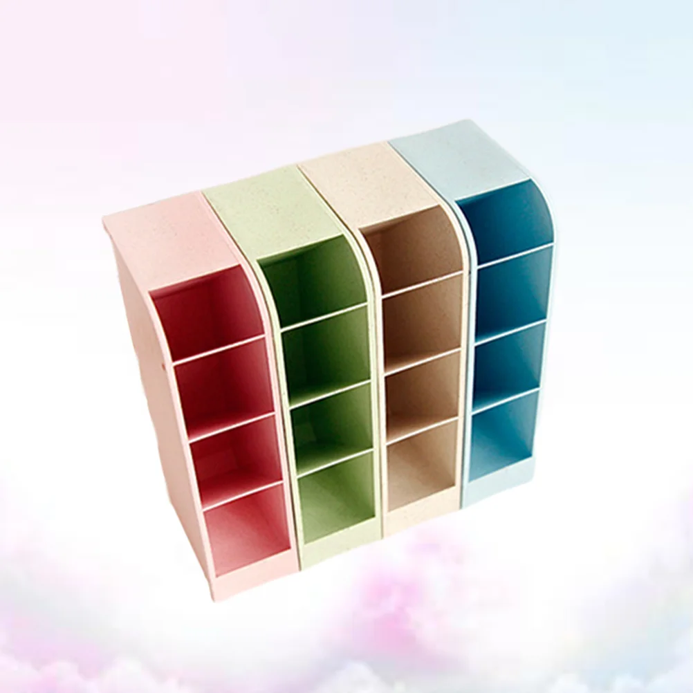 4pcs Desk Pen Holder Storage Box Four Grids Multifunctional Pen Organizer Shape for Office Home (Pink Blue Green Beige) Desktop 
4pcs Desk Pen Holder Storage Box Four Grids Multifunctional Pen Organizer Shape for Office Home (Pink Blue Green Beige) Desktop