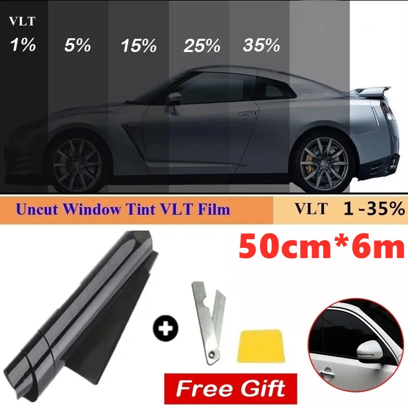 50cm X 6m VLT Black Car Window Foils Tint Tinting Film Roll Car Auto Home Window Glass Summer Solar UV Protector Sticker Films
50cm X 6m VLT Black Car Window Foils Tint Tinting Film Roll Car Auto Home Window Glass Summer Solar UV Protector Sticker Films