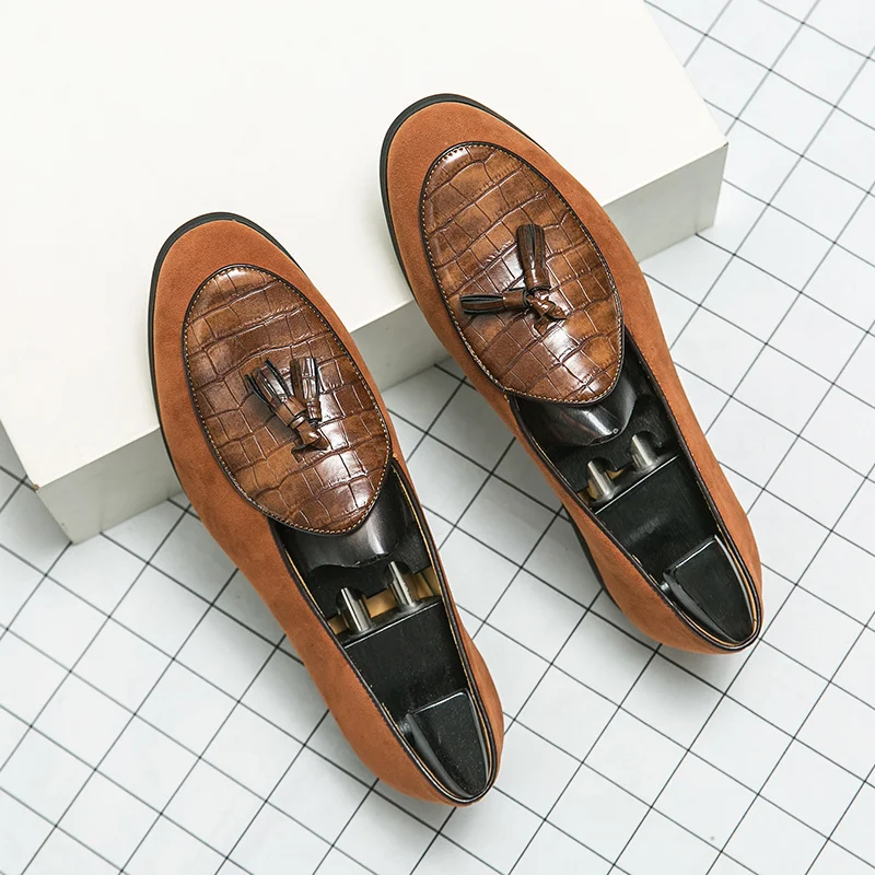 Men's Party Dress Shoes Wedding Flats Formal Tassel Casual Green Shoes Luxry Men Loafers Shoes Slip On Moccasins Plus Size 38-48
Men's Party Dress Shoes Wedding Flats Formal Tassel Casual Green Shoes Luxry Men Loafers Shoes Slip On Moccasins Plus Size 38-48