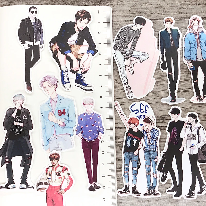 13PCS Cartoon hand drawn EXO Paper Lable Stickers Crafts And Scrapbooking Decorative Sticker DIY Lovely Stationery
13PCS Cartoon hand drawn EXO Paper Lable Stickers Crafts And Scrapbooking Decorative Sticker DIY Lovely Stationery
