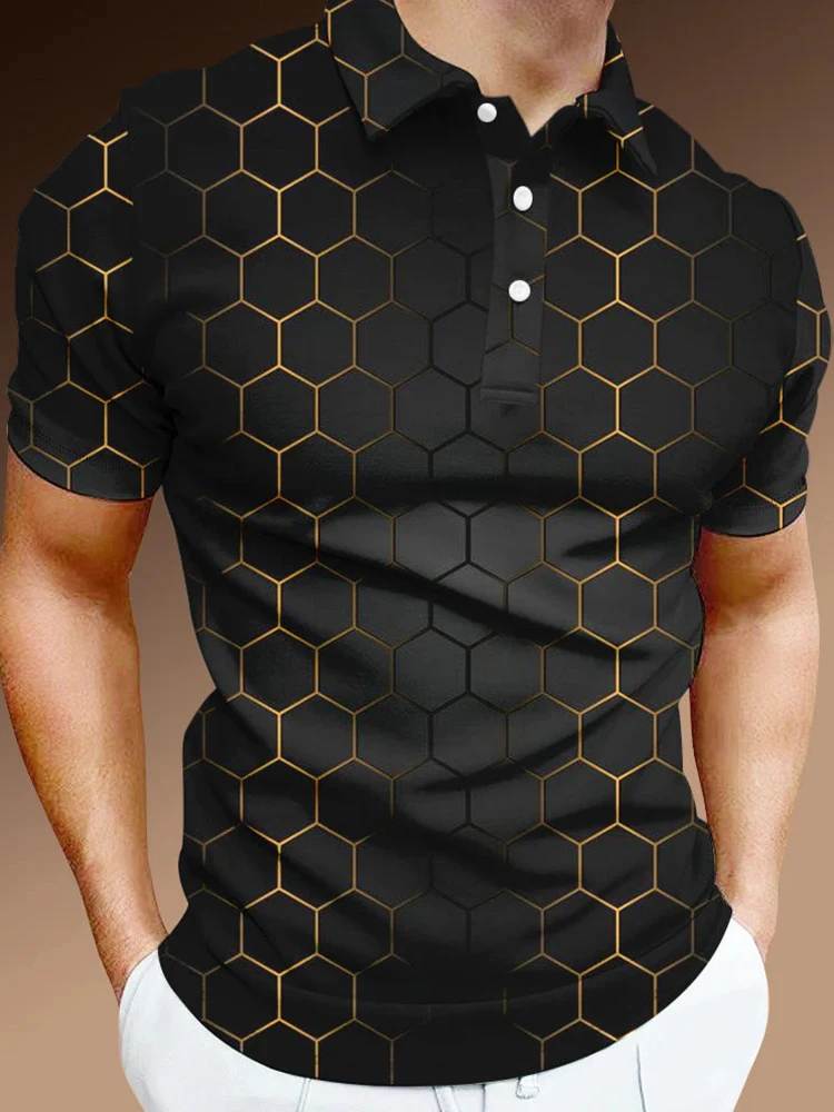 

Мужская Повседневная летняя рубашка-поло с коротким рукавом и пуговицами, Мужская футболка, мужские топы, одежда для улицы и гольфа, одежда для мужчин 2023