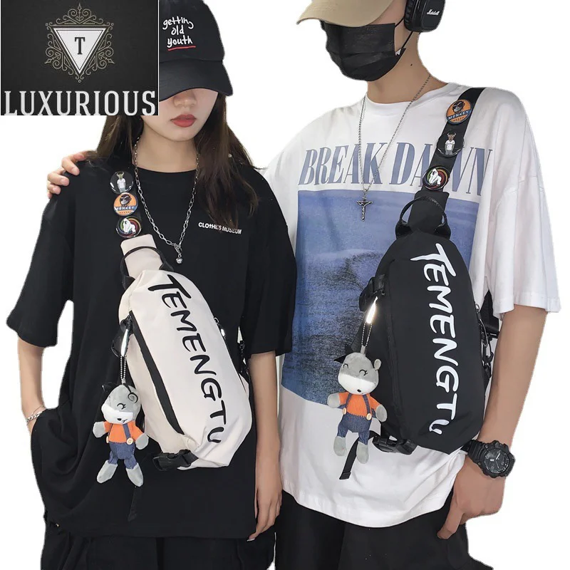 Fashion Unisex Letters Crossbody Bags With Pendant High Quality Oxford Cloth Chest Packs Multifunction Casual Storage Pocket
Fashion Unisex Letters Crossbody Bags With Pendant High Quality Oxford Cloth Chest Packs Multifunction Casual Storage Pocket