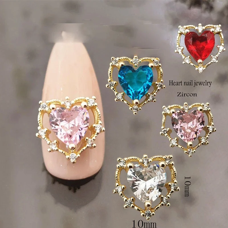 5pcs Luxury Crystal Heart Shape Nail Art Charms Gliter Zircon Rhinestone Alloy For Nail Art Decoration Manicure 3D Trendy Gems
5pcs Luxury Crystal Heart Shape Nail Art Charms Gliter Zircon Rhinestone Alloy For Nail Art Decoration Manicure 3D Trendy Gems