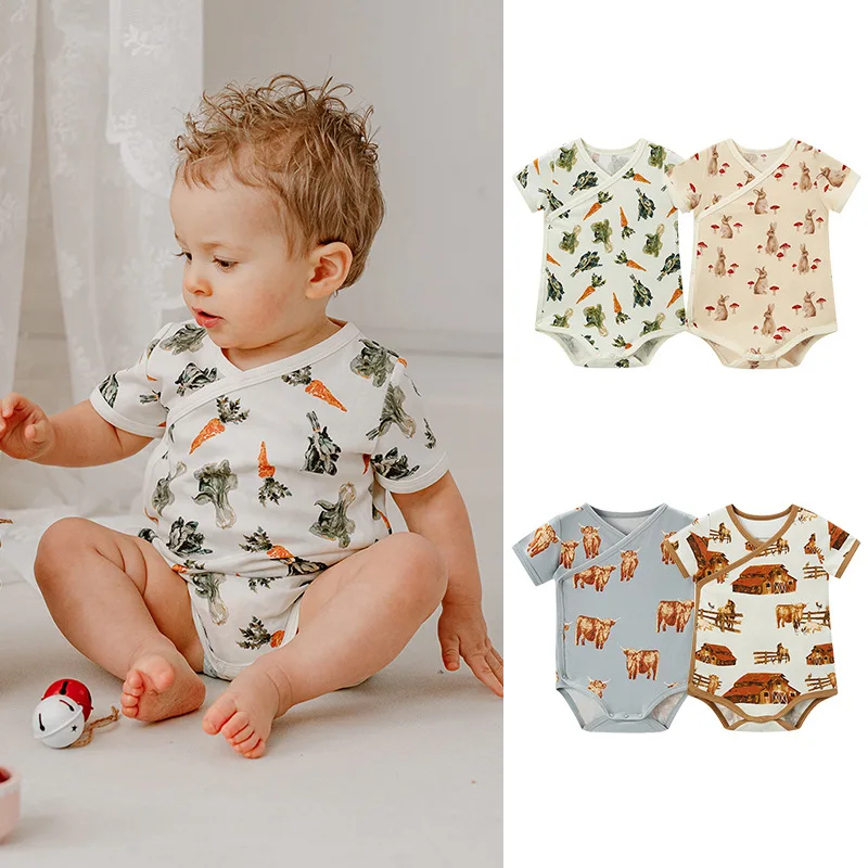 2023 baby bag fart clothes European and American style newborn side closure short sleeve print clothes baby crawling clothes hai
2023 baby bag fart clothes European and American style newborn side closure short sleeve print clothes baby crawling clothes hai