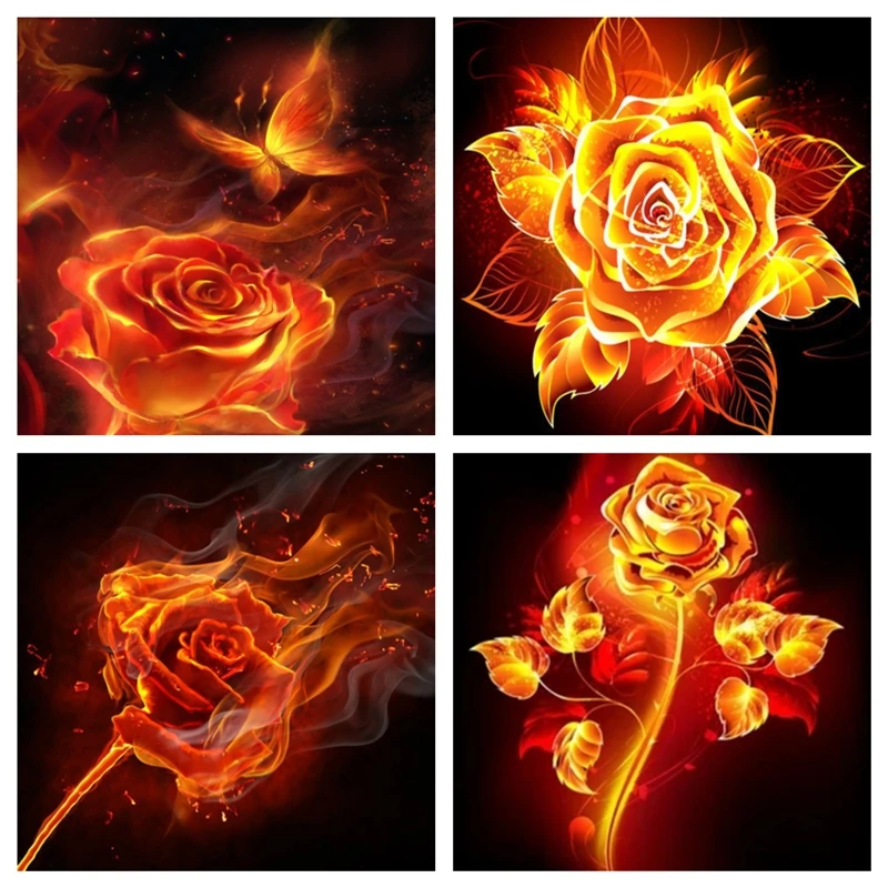 Diamond Painting Flame Rose Flower 5d Diy Mosaic Full Square Drill Diamant Of Rhinestone Daimond Embroidery Pictures Sales
Diamond Painting Flame Rose Flower 5d Diy Mosaic Full Square Drill Diamant Of Rhinestone Daimond Embroidery Pictures Sales