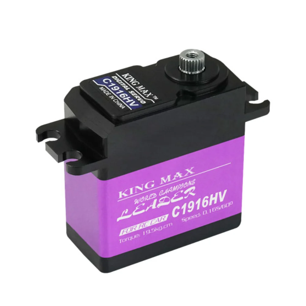 Kingmax C1916HV 64g 19kg.cm@7.4V CNC алюминиевый Цифровой Металлический зубчатый Железный сердечник водонепроницаемый стандартный сервопривод для радиоуправляемой модели DIY Drone
Kingmax C1916HV 64g 19kg.cm@7.4V CNC алюминиевый Цифровой Металлический зубчатый Железный сердечник водонепроницаемый стандартный сервопривод для радиоуправляемой модели DIY Drone