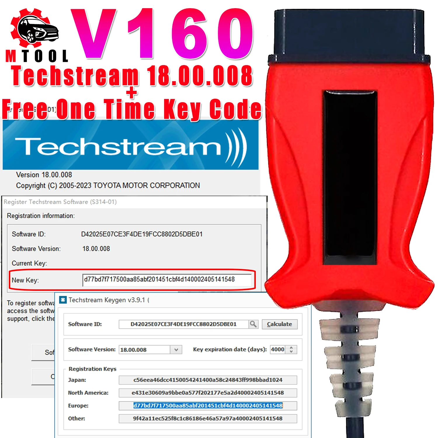 Techstream 18.00.008 с одним ключом бесплатно V160 подходит для Toyota TIS для Vida 2014D OBD кабель SDD V164 PRO для Toyota/Lexus 
Techstream 18.00.008 с одним ключом бесплатно V160 подходит для Toyota TIS для Vida 2014D OBD кабель SDD V164 PRO для Toyota/Lexus