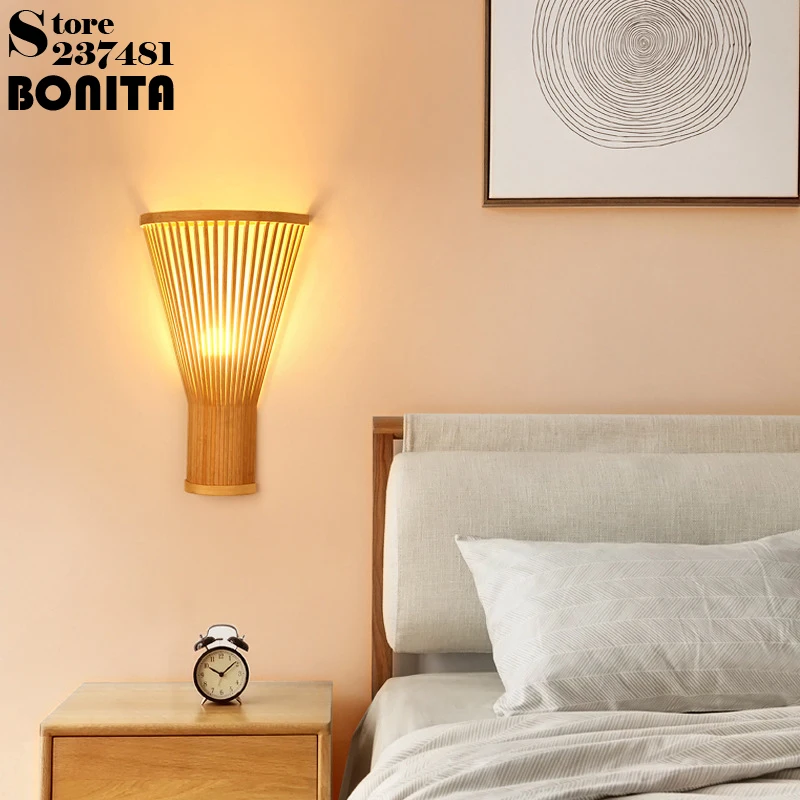 Japanese Chinese Southeast Asian Bamboo Strip Wall Lamp For Corridor Living Room Bedroom Teahouse Hotel Wooden Wall Lights
Japanese Chinese Southeast Asian Bamboo Strip Wall Lamp For Corridor Living Room Bedroom Teahouse Hotel Wooden Wall Lights