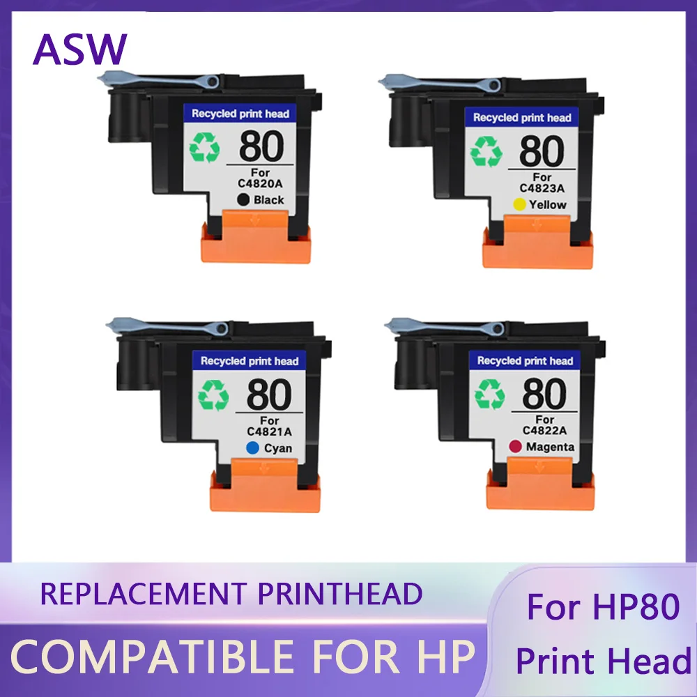 Печатающая головка ASW C4820A C4821A C4822A C4823A для картриджа HP 80 Designjet 1000 1050c 1055 печатающая hp