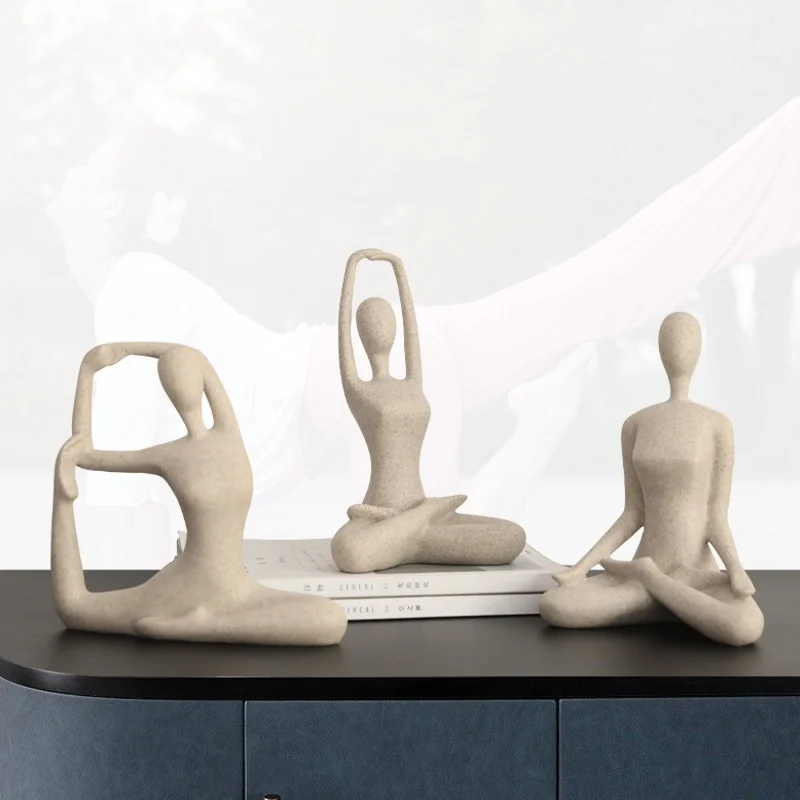 Nordic sandstone Yoga sportsman ornaments living room dining room TV cabinet health club ornaments
Nordic sandstone Yoga sportsman ornaments living room dining room TV cabinet health club ornaments