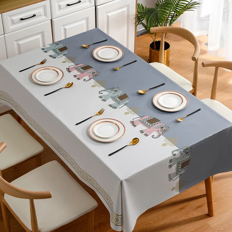 Atmosphere Light Luxury PVC Tablecloth Waterproof Oil-resistant Iron-resistant Washable Tablecloth Table Mat
Atmosphere Light Luxury PVC Tablecloth Waterproof Oil-resistant Iron-resistant Washable Tablecloth Table Mat