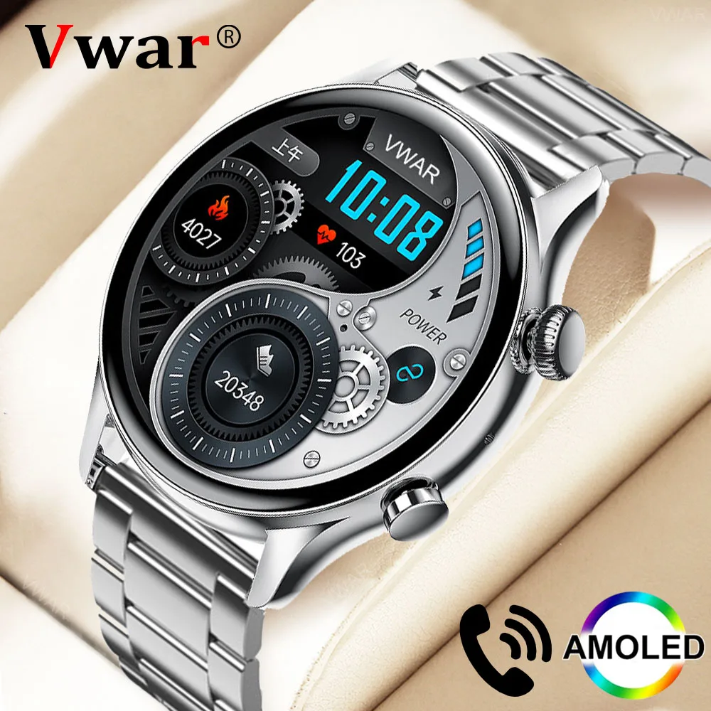 VWAR Smartwatch AMOLED Screen NFC Bluetooth Call Sports Smart Watch Always On Display AI Voice Fitness Tracker for Men Women
VWAR Smartwatch AMOLED Screen NFC Bluetooth Call Sports Smart Watch Always On Display AI Voice Fitness Tracker for Men Women